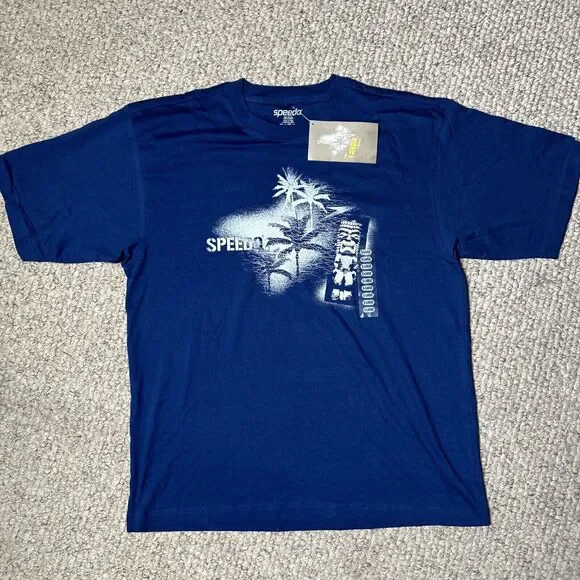 Speedo Shirts Speedo T Shirt Mens Xl Blue Beach Surf Surfing